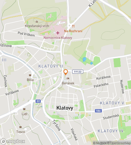 Map of scavenger hunt walking tour for Klatovy Confidential: The Hidden Hunt