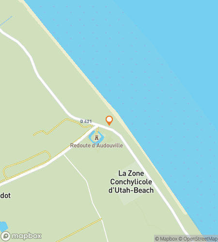 Map of scavenger hunt walking tour for Sainte-M&egrave;re-&Eacute;glise D-Day Discovery Hunt