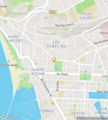 Map of scavenger hunt walking tour for Rebuilt & Revealed: The Le Havre Hunt