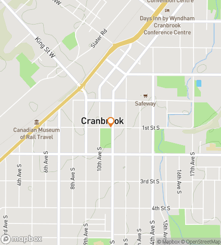 Map of scavenger hunt walking tour for Cranbrook Scavenger Hunt