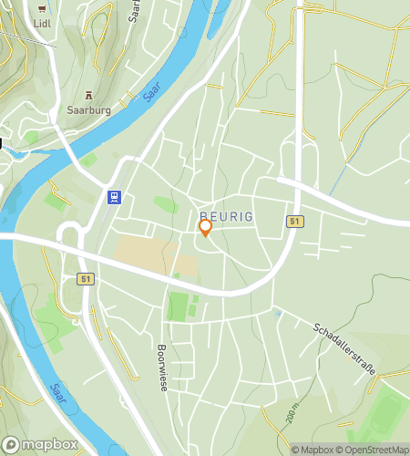 Map of scavenger hunt walking tour for Secrets of the Saar: Discover Saarburg