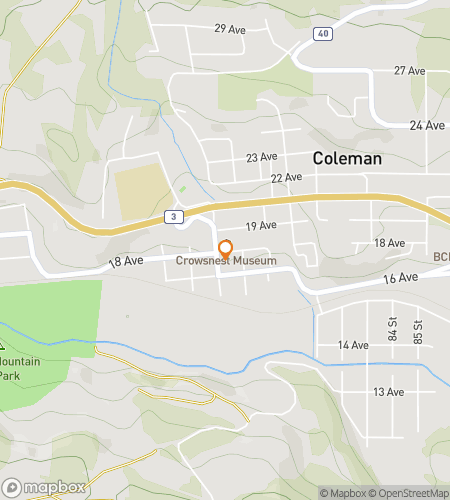 Map of scavenger hunt walking tour for Coleman Cache Crusade