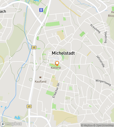 Map of scavenger hunt walking tour for Old Town, New Tricks: The Michelstadt Mystery Hunt