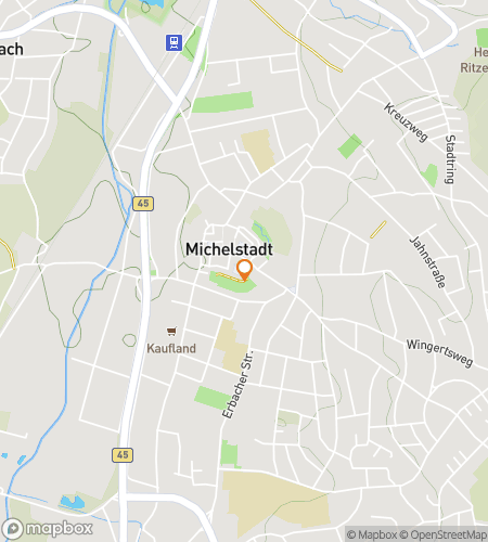 Map of scavenger hunt walking tour for Old Town, New Tricks: The Michelstadt Mystery Hunt