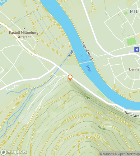 Map of scavenger hunt walking tour for Berg and Seek: The Miltenberg Main Quest