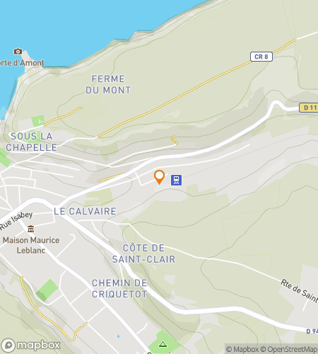 Map of scavenger hunt walking tour for The &Eacute;tretat Adventure of Waves&comma; Wings & Villas