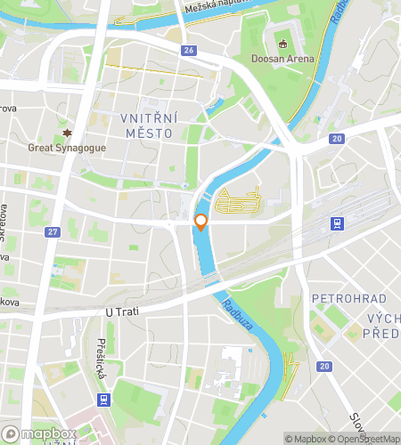 पिल्सेन पज़लिंग परस्यूट्स के लिए स्कैवेंजर हंट वॉकिंग टूर का नक्शा