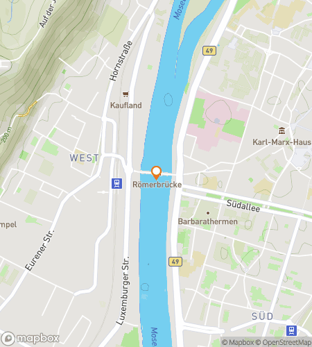 Map of scavenger hunt walking tour for When in Trier: A Hunt Fit for an Emperor