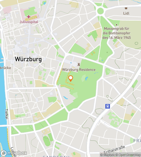 Mappa del tour a piedi con caccia al tesoro per Würzburg's Whimsical Wandering Adventure