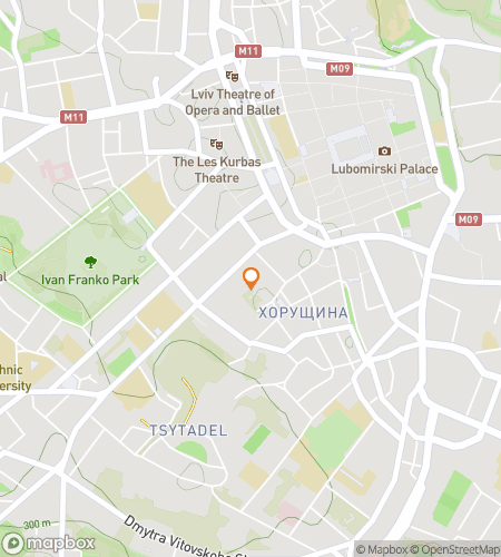 Map of scavenger hunt walking tour for Lviv Legends & Landmarks Hunt