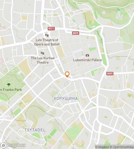 Map of scavenger hunt walking tour for Lviv and Let Die: The Ultimate Hunt