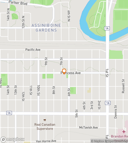 Map of scavenger hunt walking tour for  Brandon scavenger hunt