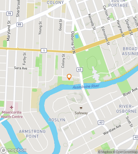 Map of scavenger hunt walking tour for At The Heart of Canada