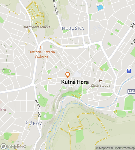 Map of scavenger hunt walking tour for Žižkov Jaunty Jamboree Hunt