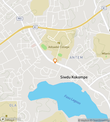 Map of scavenger hunt walking tour for Shore Thing: The Great Cape Coast Hunt