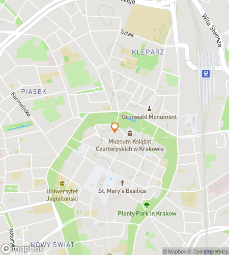 Karte der Schnitzeljagd-Wanderung für Krakow Crackin Hunt