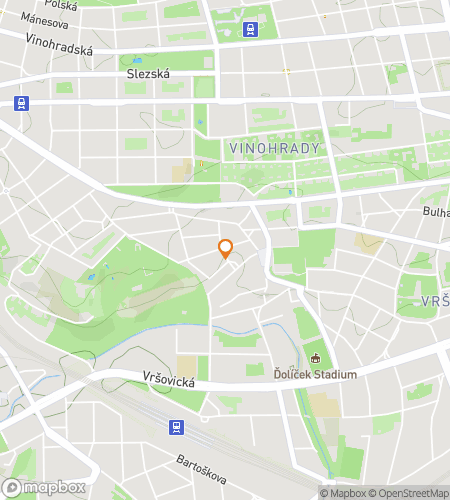 Map of scavenger hunt walking tour for Prague Bar Crawl