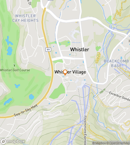 Map of scavenger hunt walking tour for Whistler British Columbia Bar Hunt