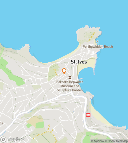 Map of scavenger hunt walking tour for St Ives, England Light & Legends Adventure