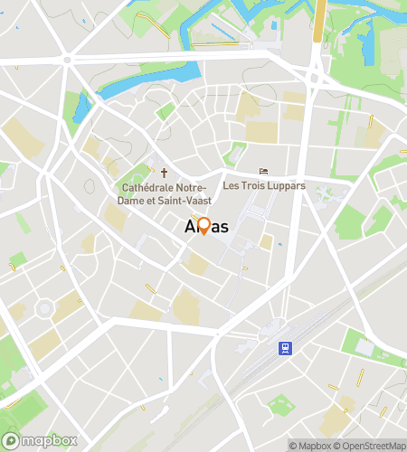 Map of scavenger hunt walking tour for Arras: Bells, Balconies, and Brave Names