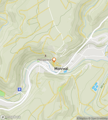 Map of scavenger hunt walking tour for  Monreal scavenger hunt