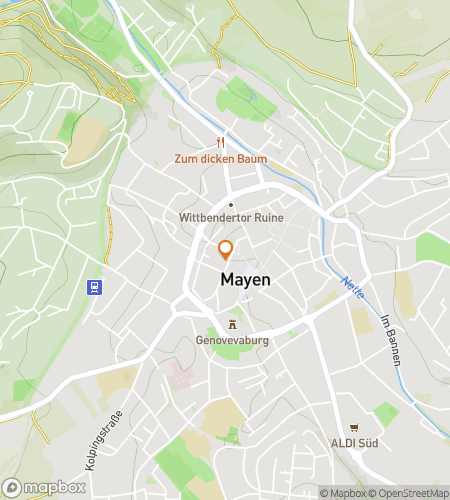 Map of scavenger hunt walking tour for Darmstadt Scavenger Hunt