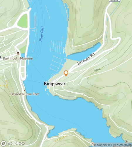 Map of scavenger hunt walking tour for Anchors Aweigh: A Kingswear Hunt