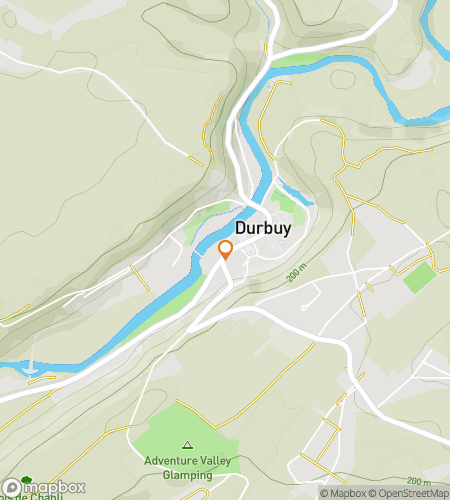 Karta över skattjakt vandringstur för Kullerstensgränder & Legender: Durbuy-jakten