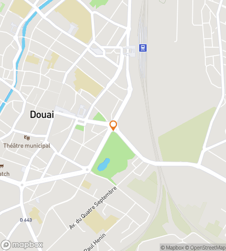 Map of scavenger hunt walking tour for Discover Douai: From Gates to Glory