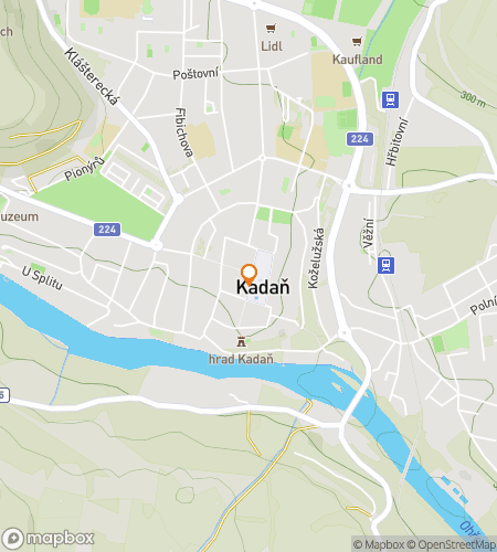 Map of scavenger hunt walking tour for  Kadaň scavenger hunt