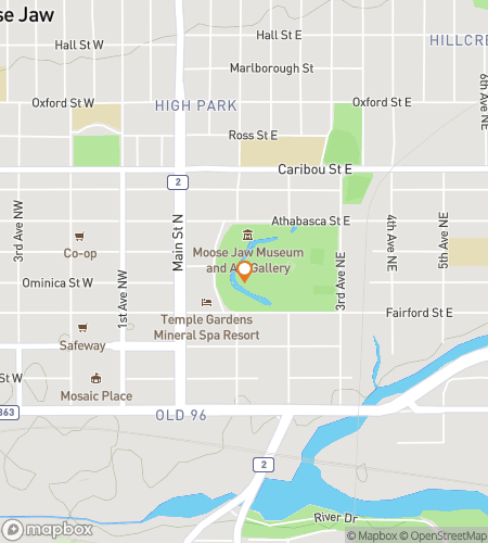 Map of scavenger hunt walking tour for Moose Jaws Downtown Delightful Hunt