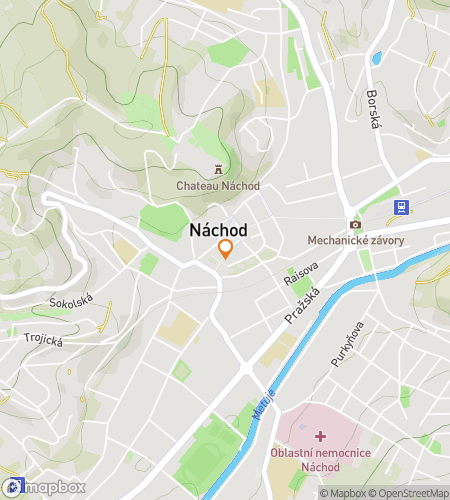 Map of scavenger hunt walking tour for Nachods Downtown Delight Hunt