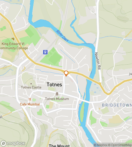 Map of scavenger hunt walking tour for Riverside Secrets: The Totnes Hunt