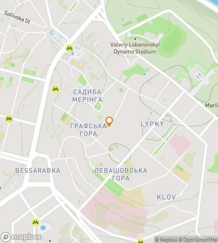 Map of scavenger hunt walking tour for Kyiv's Krazy Downtown Adventure