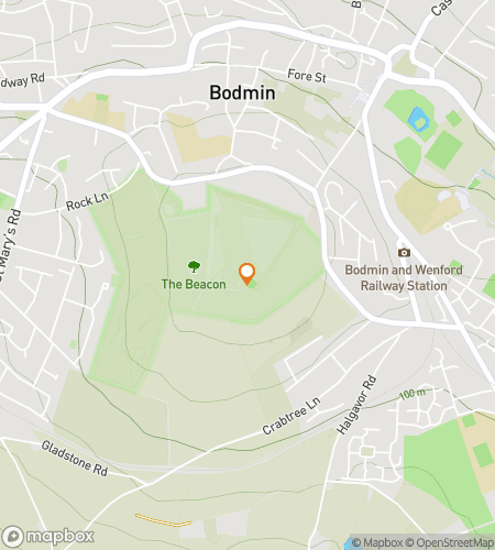 แผนที่ทัวร์เดินล่าสมบัติสำหรับ Bodmin: The Bold and the Curious