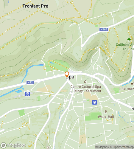 Map of scavenger hunt walking tour for Spa Scavenger Hunt