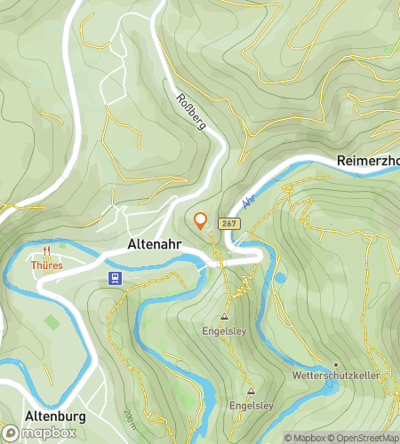 Карта пешеходного квеста по Альтенару «Загадка и прогулка по Рейну»