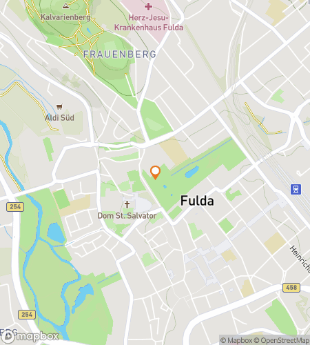 Map of scavenger hunt walking tour for Fulda: Palaces, Chapels & Stage Lights Hunt