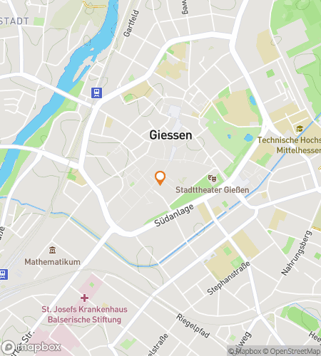 Map of scavenger hunt walking tour for Giessen Scavenger Hunt