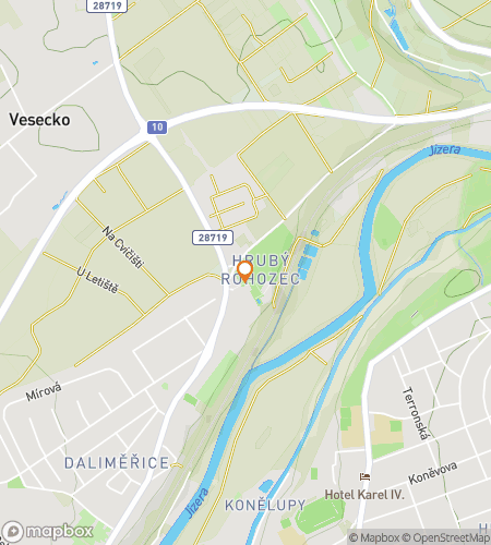 Map of scavenger hunt walking tour for The Turnov Treasure Trace