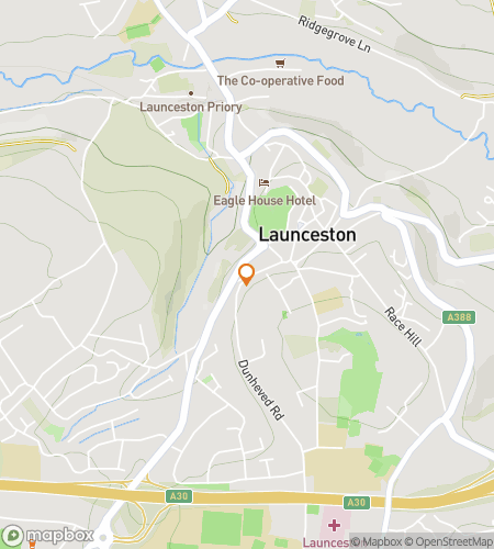 Map of scavenger hunt walking tour for Launceston's HaUNTing on the Green
