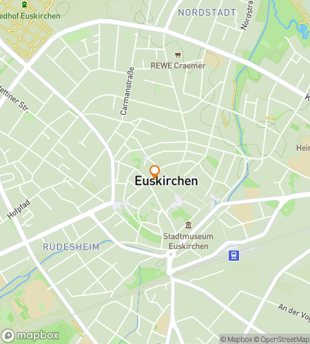 Map of scavenger hunt walking tour for Eusky Treasure Adventure