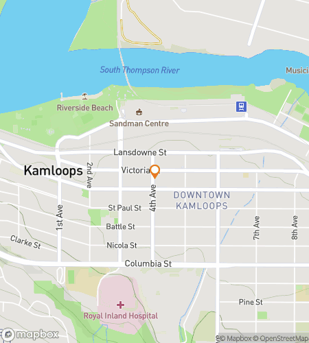 Карта пешеходного квеста для квеста в Калгари