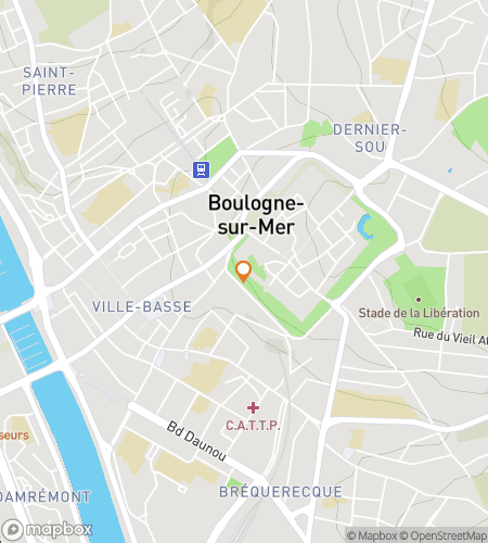 Map of scavenger hunt walking tour for Boulogne-sur-Mer: Gates, Empires, and Hidden Details