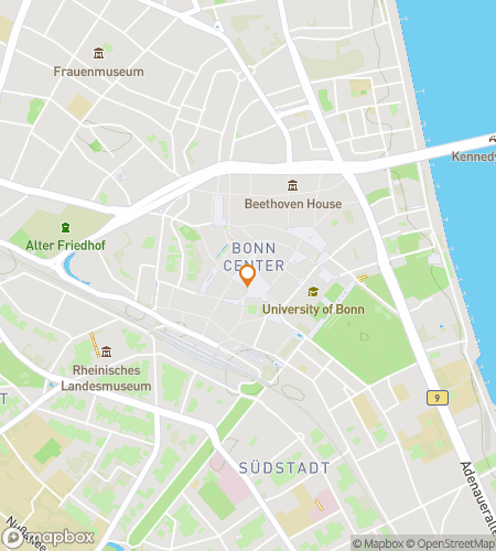 बॉन स्कैवेंजर हंट के लिए स्कैवेंजर हंट वॉकिंग टूर का नक्शा