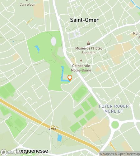 Kaart van de speurtochtwandeling door Sint-Omaars Etappes&comma; Verhalen en Steen