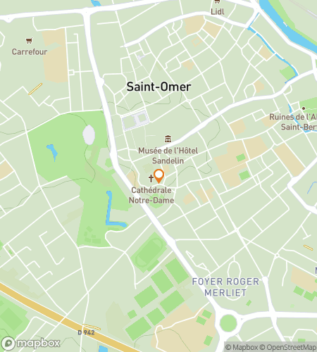 Map of scavenger hunt walking tour for  Saint-Omer Scavenger Hunt