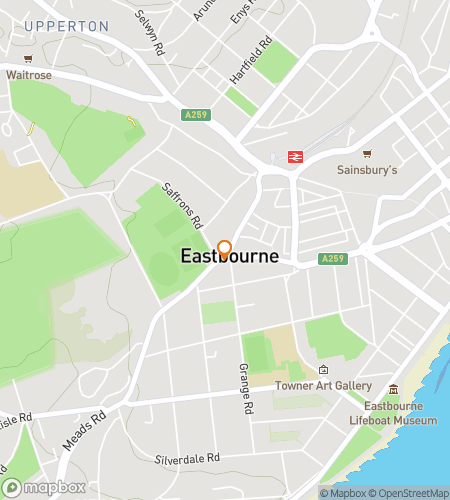 イーストボーン・チャレンジ：ピア・プレッシャーのためのスカベンジャーハント・ウォーキングツアーマップ