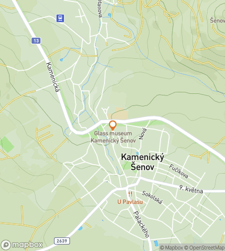 Karta &ouml;ver skattjaktspromenad f&ouml;r Kamenick&yacute; &Scaron;enov Heritage&comma; Craft & Reflection Quest