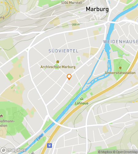 Map of scavenger hunt walking tour for Marburgulars: Stealing Clues in the City of Stories